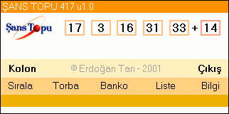 SANS TOPU Main Window [ Main Menu ]