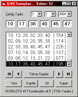 2003 Sonuları